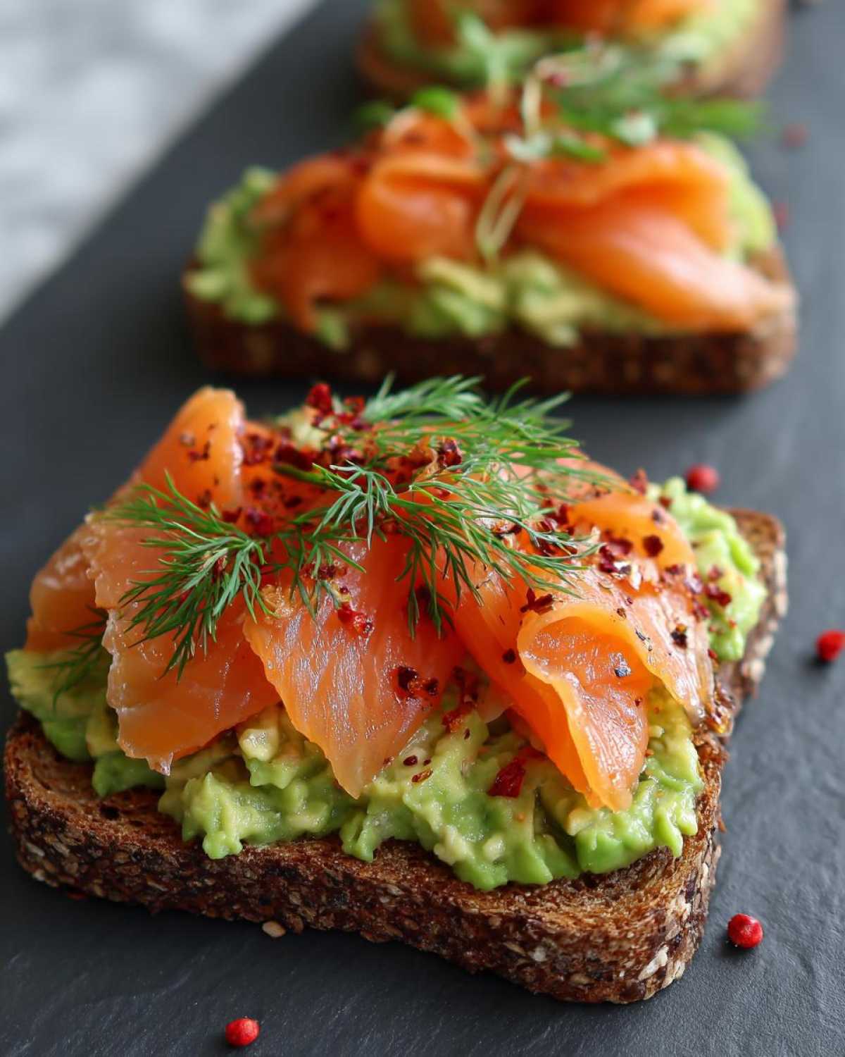 Avocado Toast with Smoked Salmon - detail 1