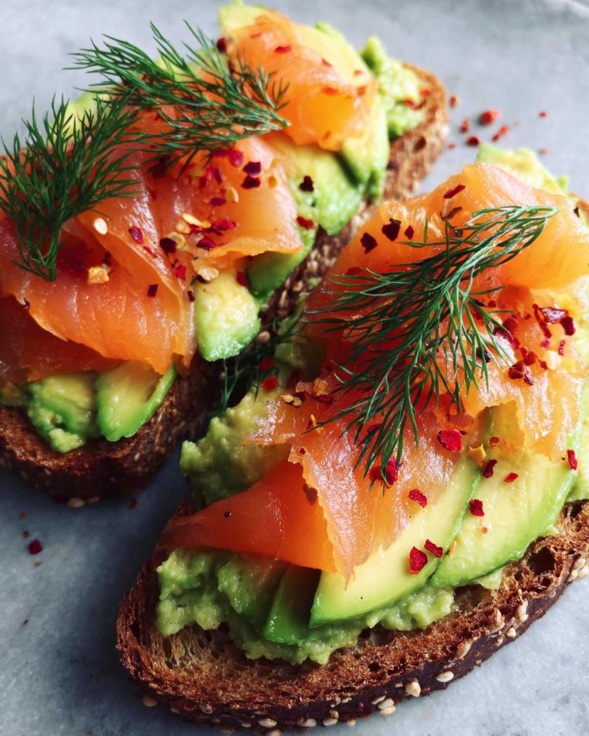 Avocado Toast with Smoked Salmon - detail 2