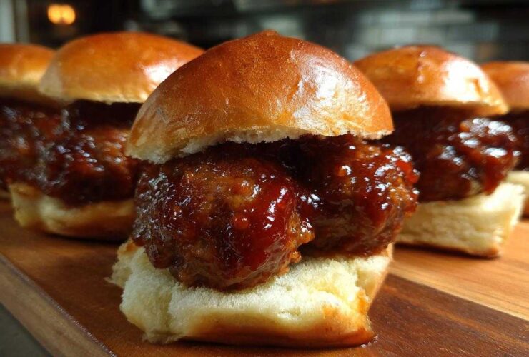 BBQ Meatball Sliders