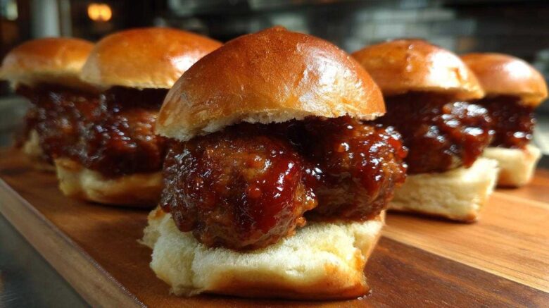 BBQ Meatball Sliders