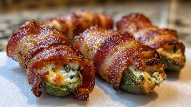 Bacon-Wrapped Jalapeño Poppers