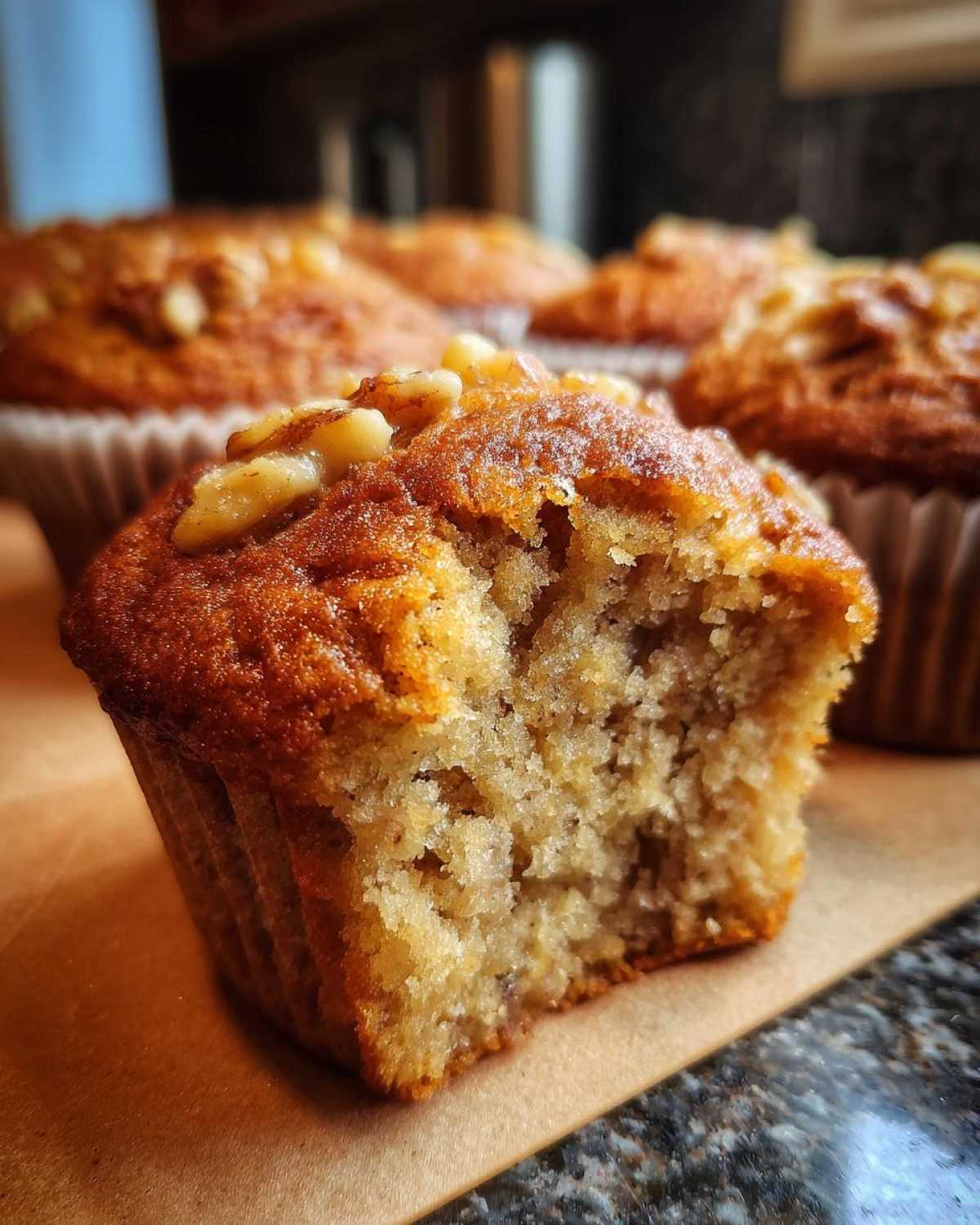 Banana Nut Muffins - detail 3