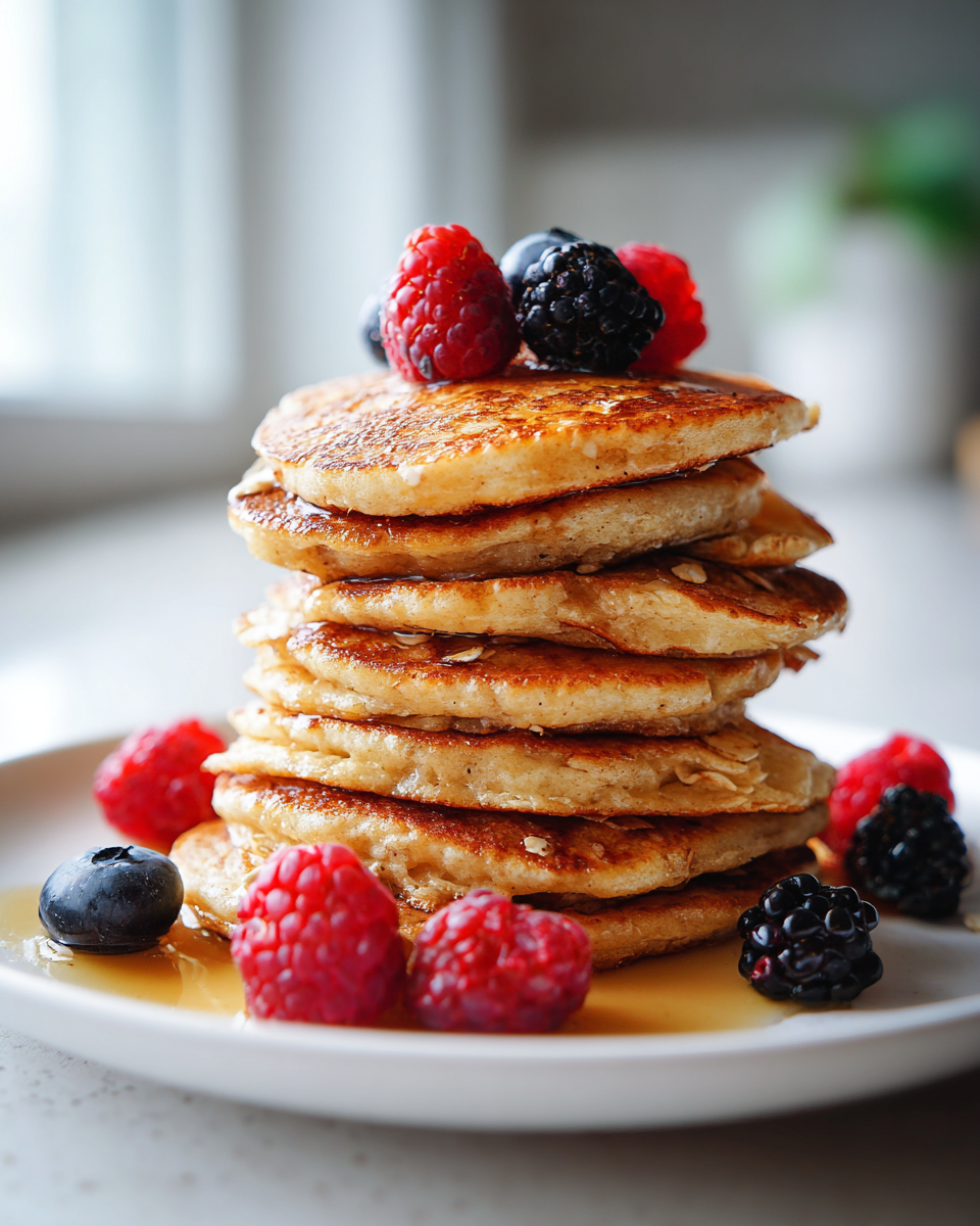 Banana Oat Pancakes - detail 2