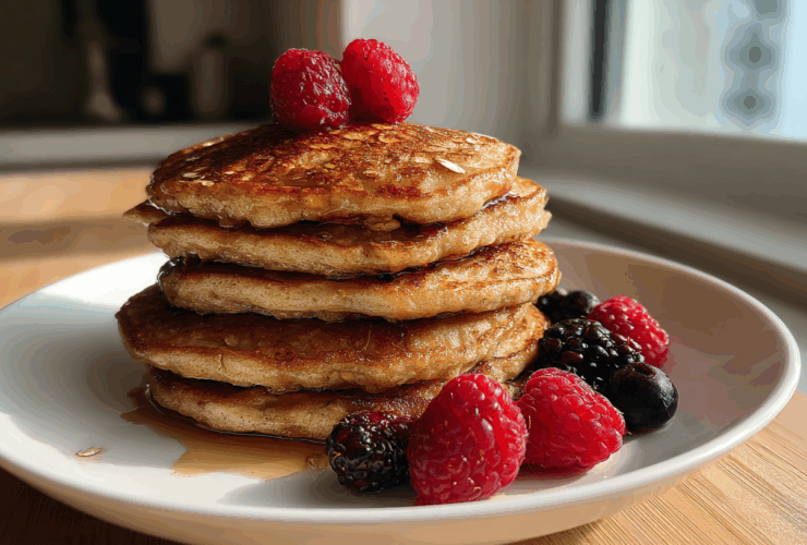 Banana Oat Pancakes
