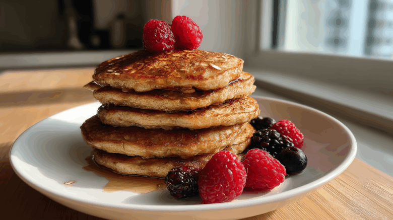 Banana Oat Pancakes