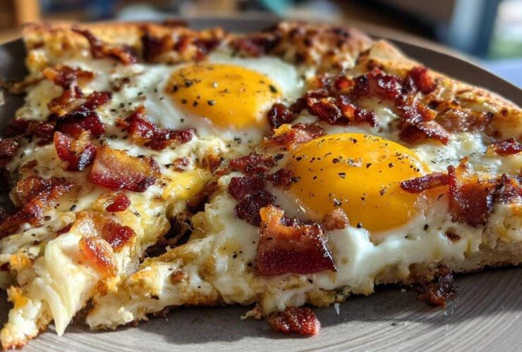 Breakfast Pizza with Bacon & Egg