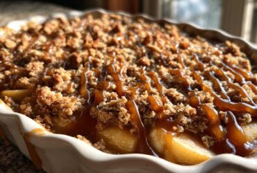 Caramel Apple Crisp