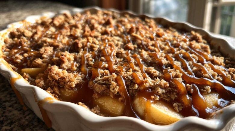 Caramel Apple Crisp
