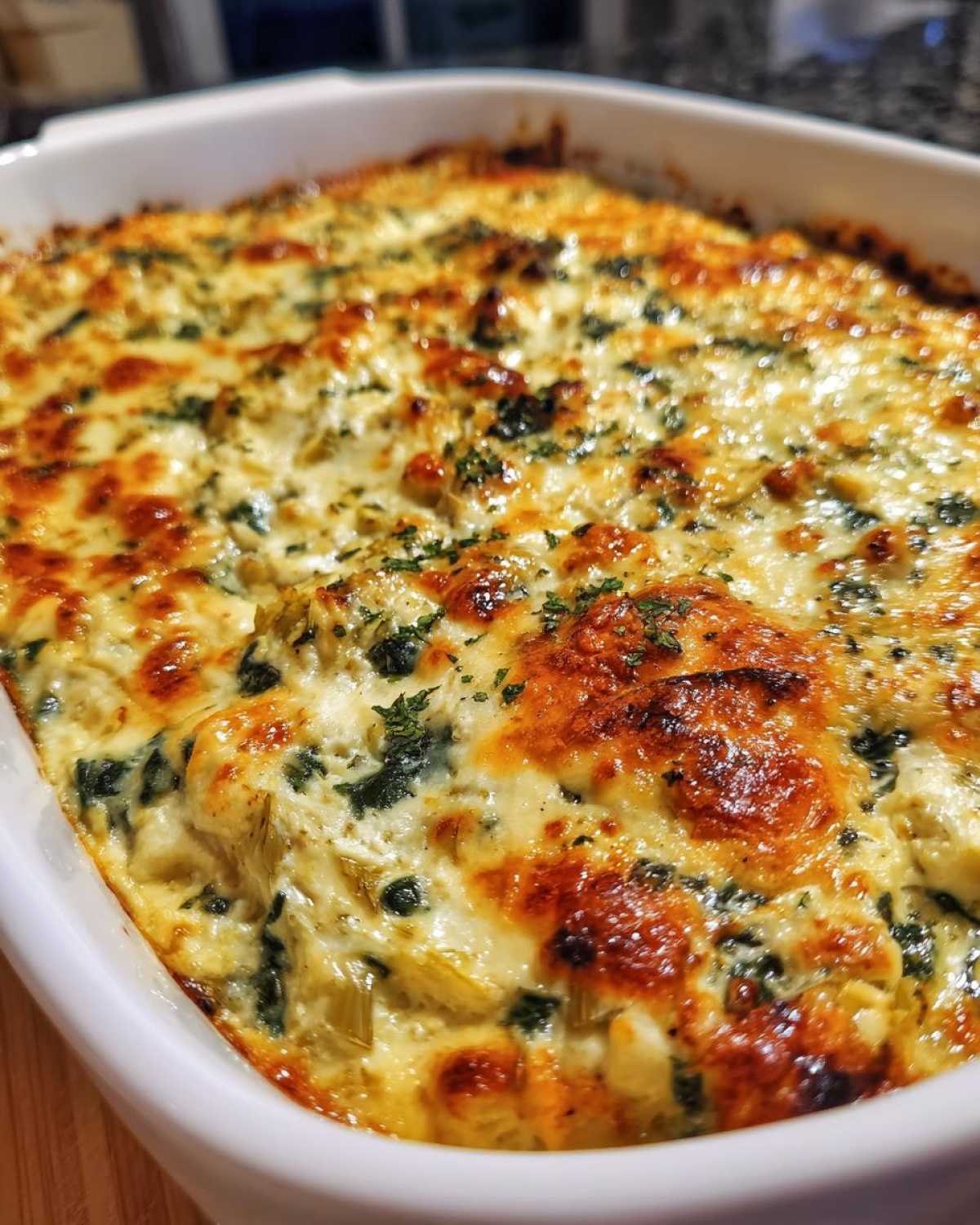 Cheesy Spinach Artichoke Dip - detail 2