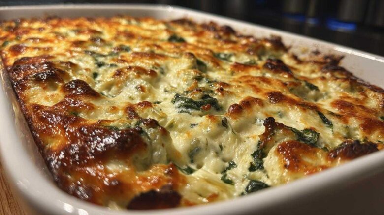 Cheesy Spinach Artichoke Dip