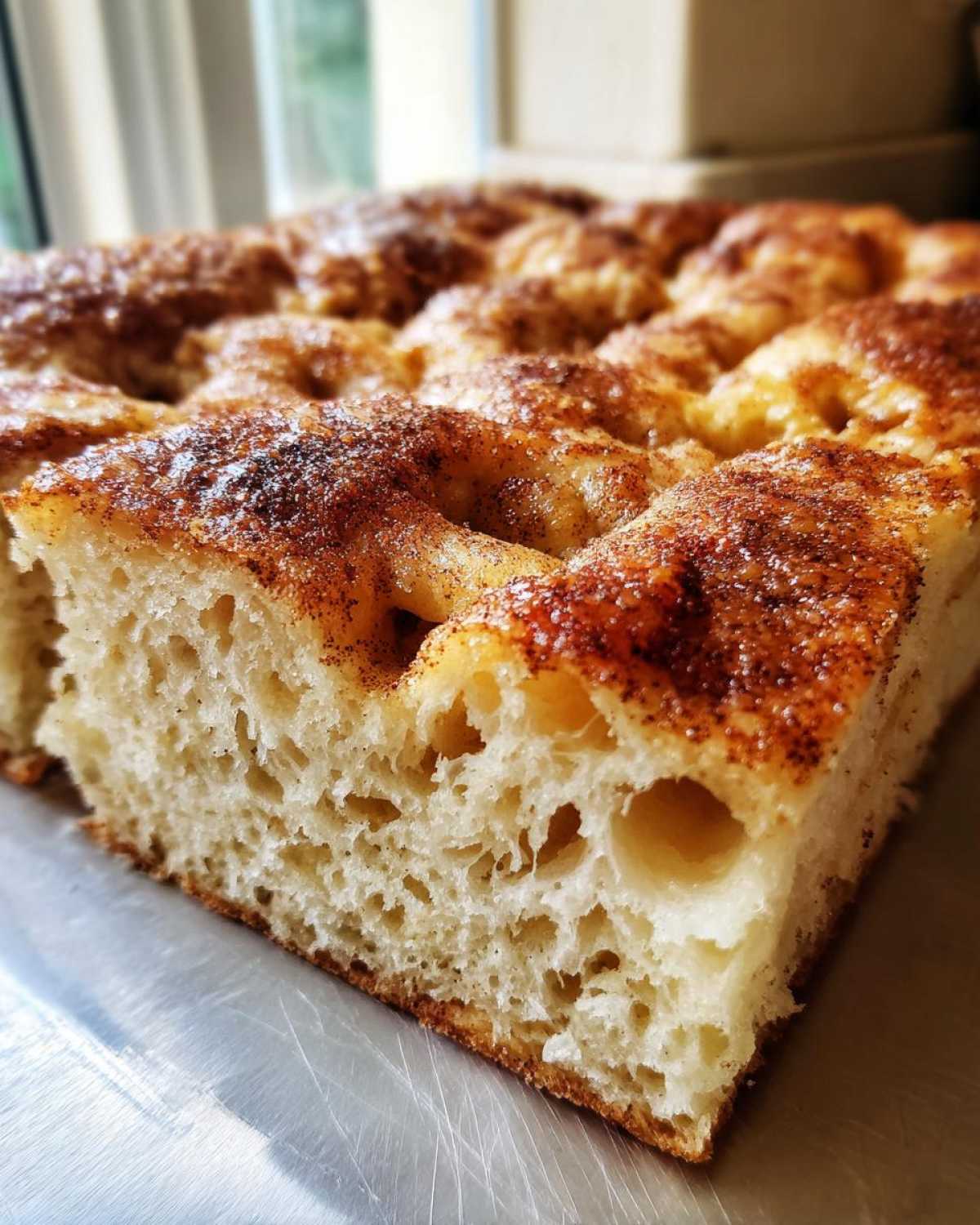Cinnamon Sugar Focaccia - detail 2