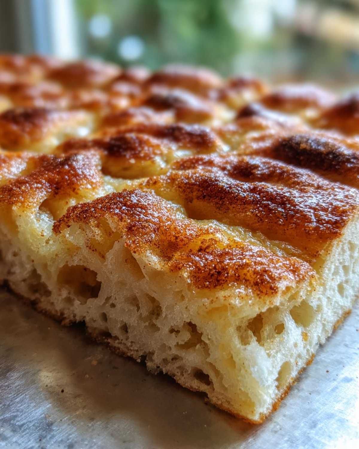 Cinnamon Sugar Focaccia - detail 4