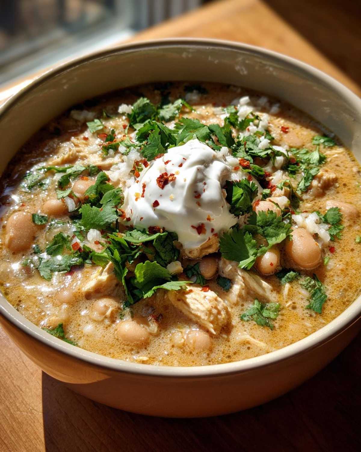 Creamy White Chicken Chili - detail 1