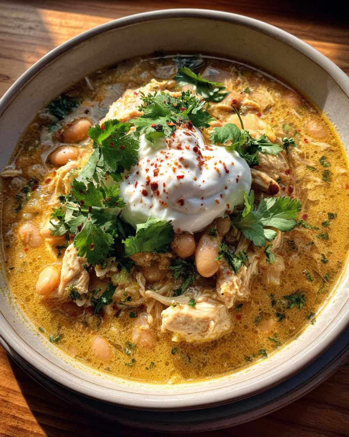 Creamy White Chicken Chili - detail 2