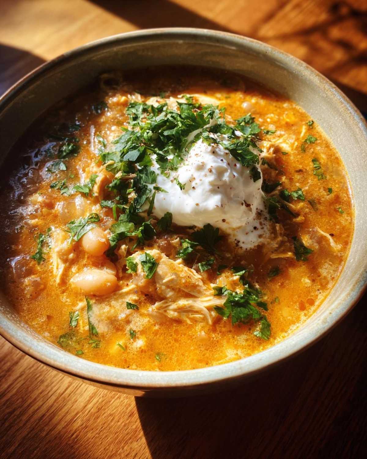 Creamy White Chicken Chili - detail 3