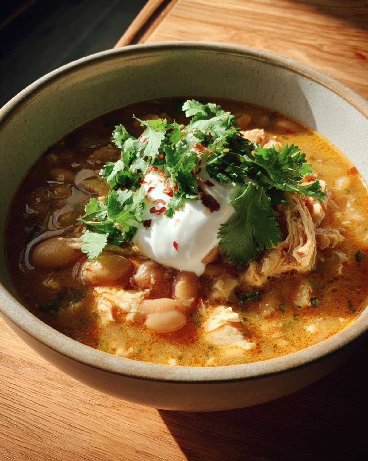 Creamy White Chicken Chili - detail 4