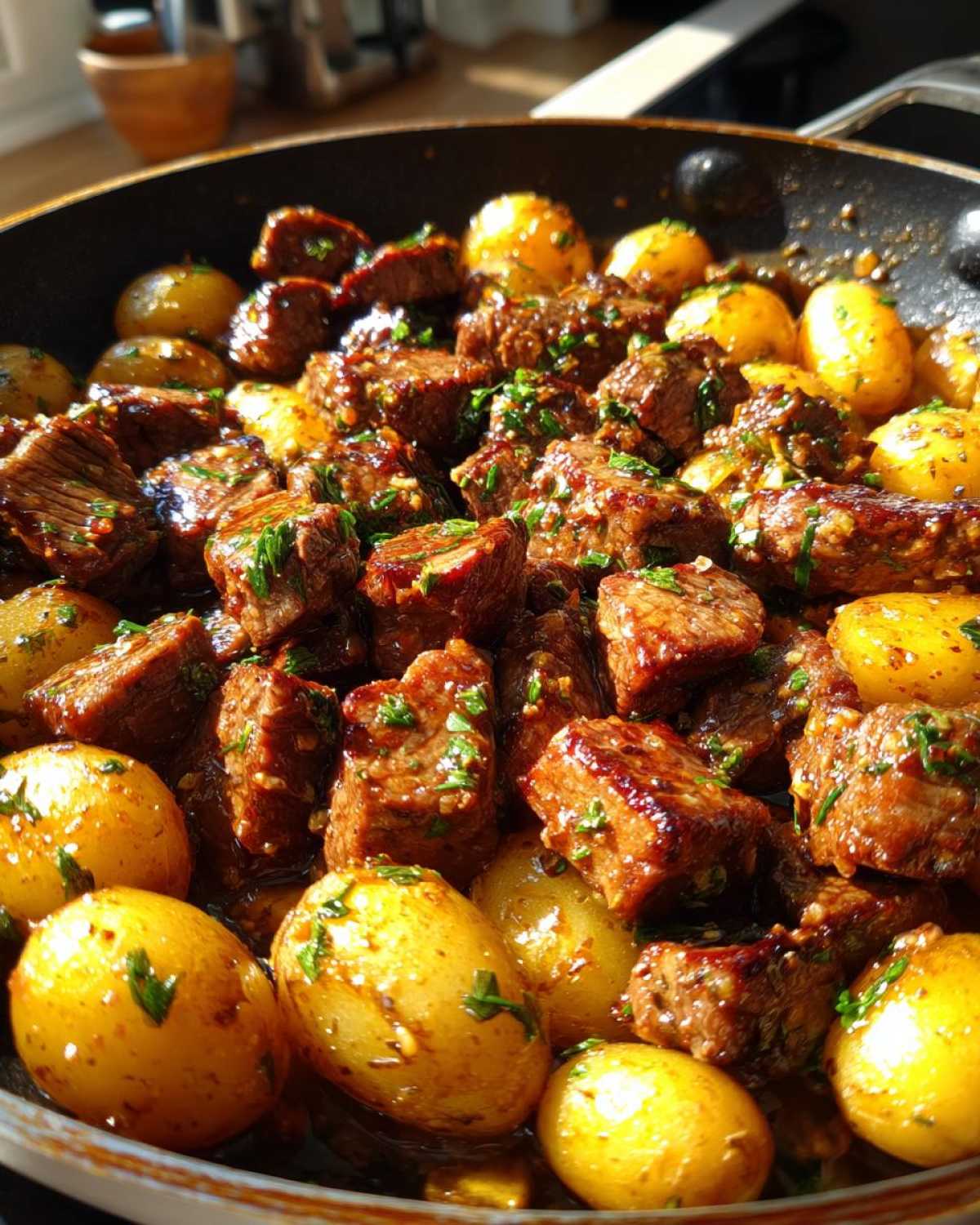 Garlic Butter Steak Bites & Potatoes - detail 3