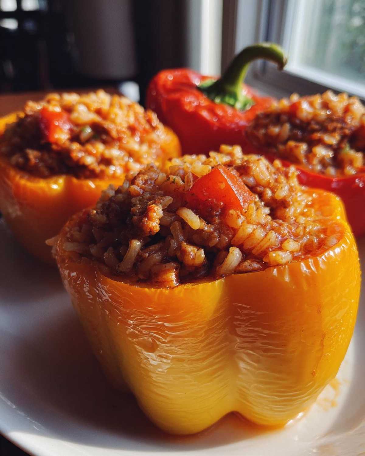 Ground Turkey Stuffed Peppers - detail 1
