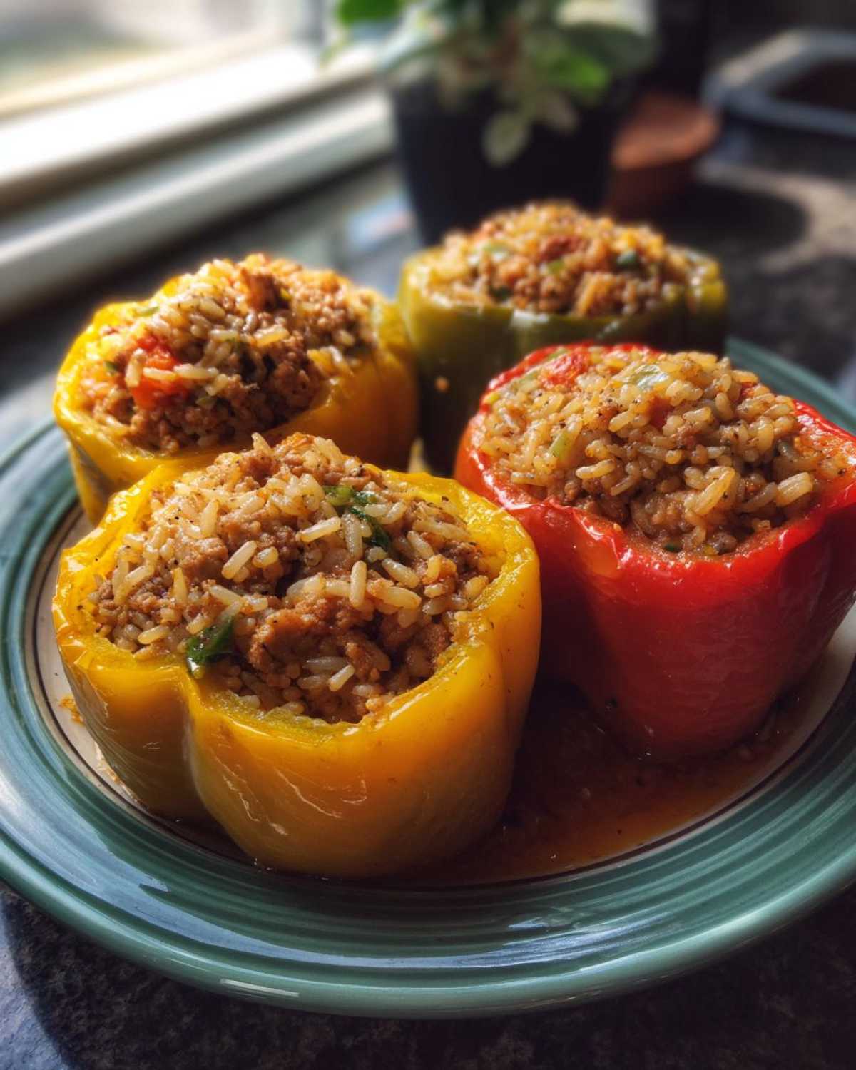 Ground Turkey Stuffed Peppers - detail 2