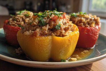 Ground Turkey Stuffed Peppers