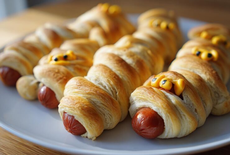 Halloween Mummy Hot Dogs