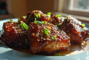 Honey Garlic Glazed Chicken Thighs