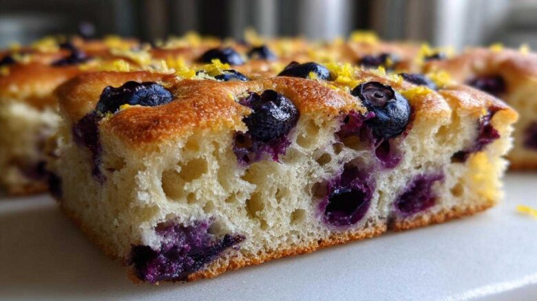 Lemon Blueberry Focaccia
