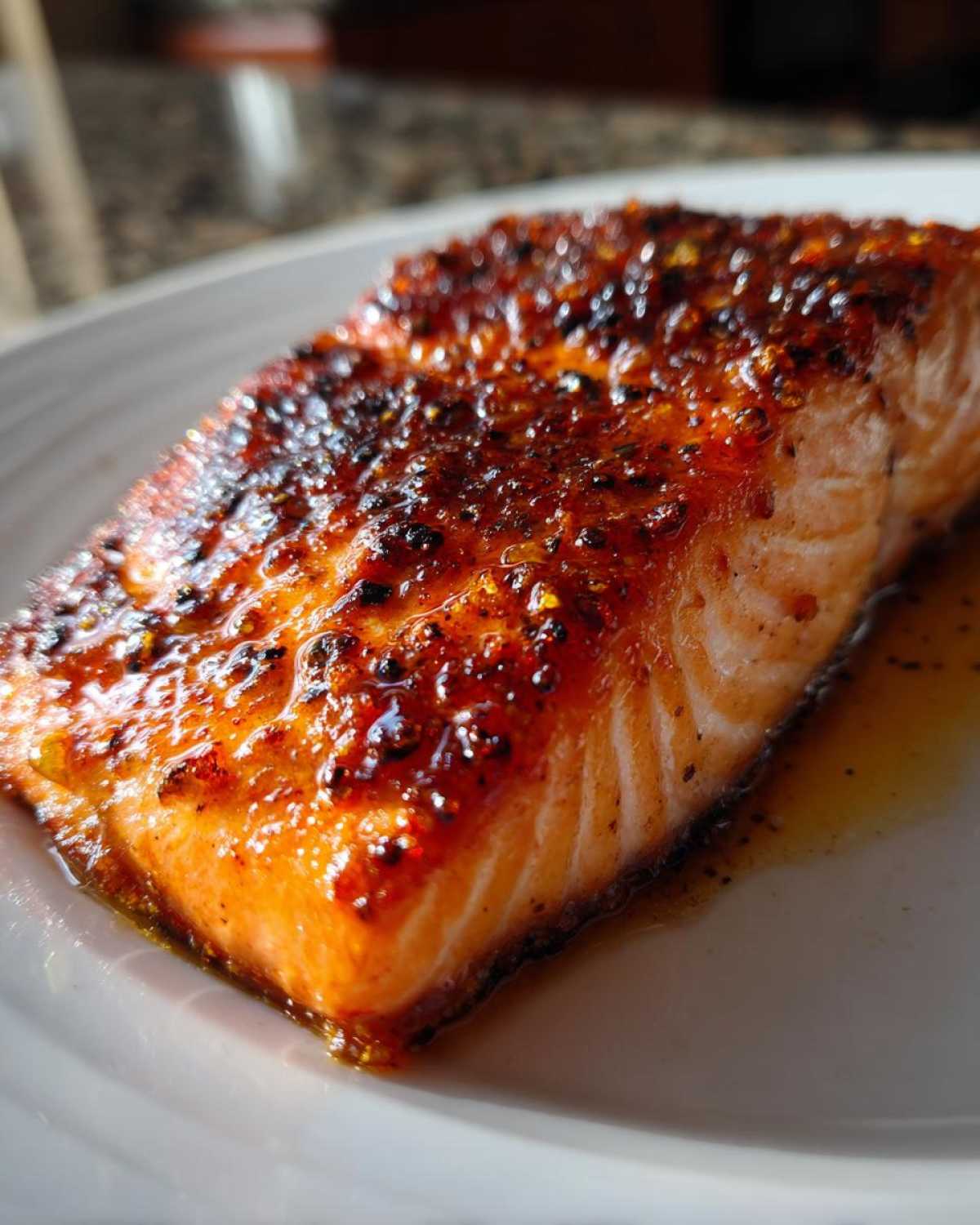 Maple Glazed Salmon - detail 1