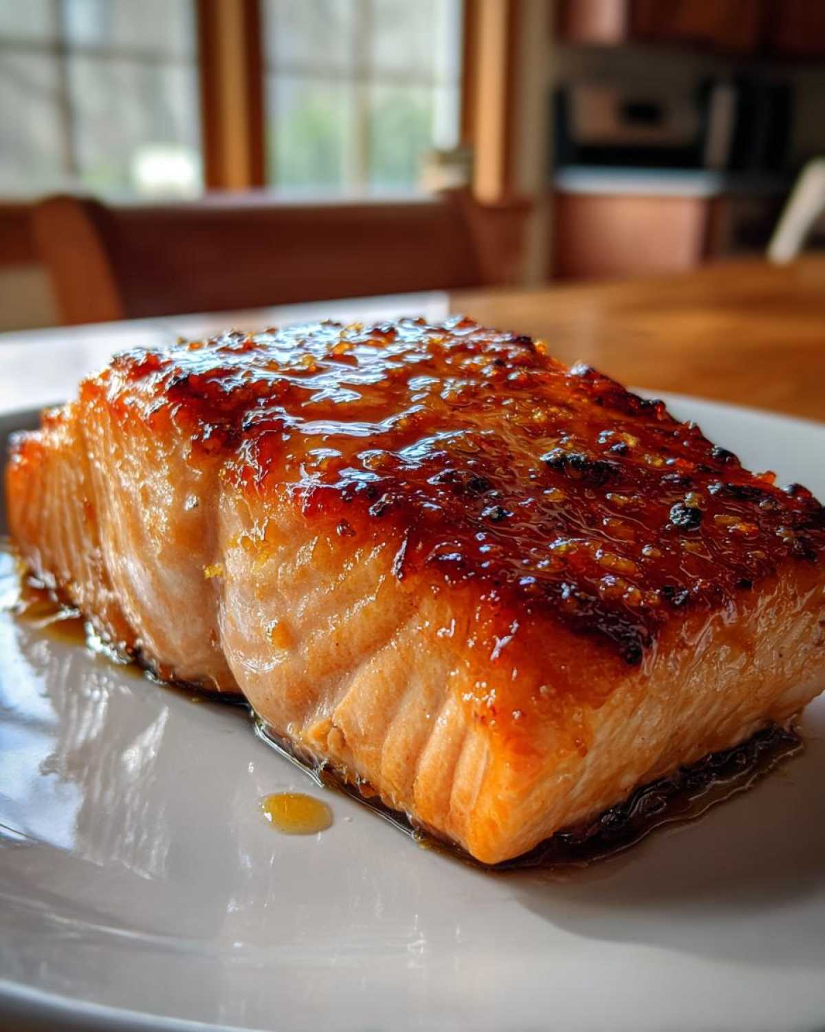 Maple Glazed Salmon - detail 3