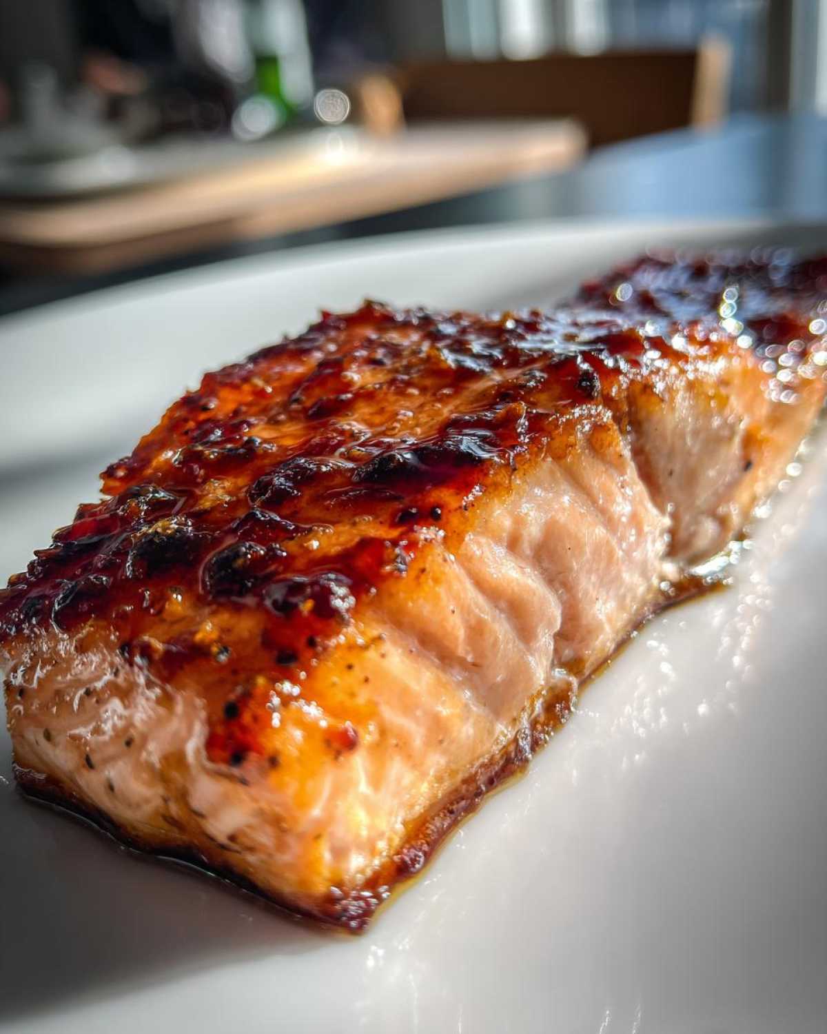 Maple Glazed Salmon - detail 4