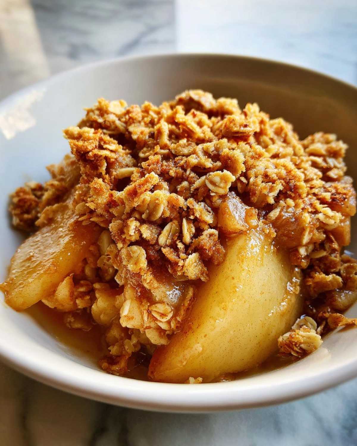 Maple Pear Crisp - detail 1