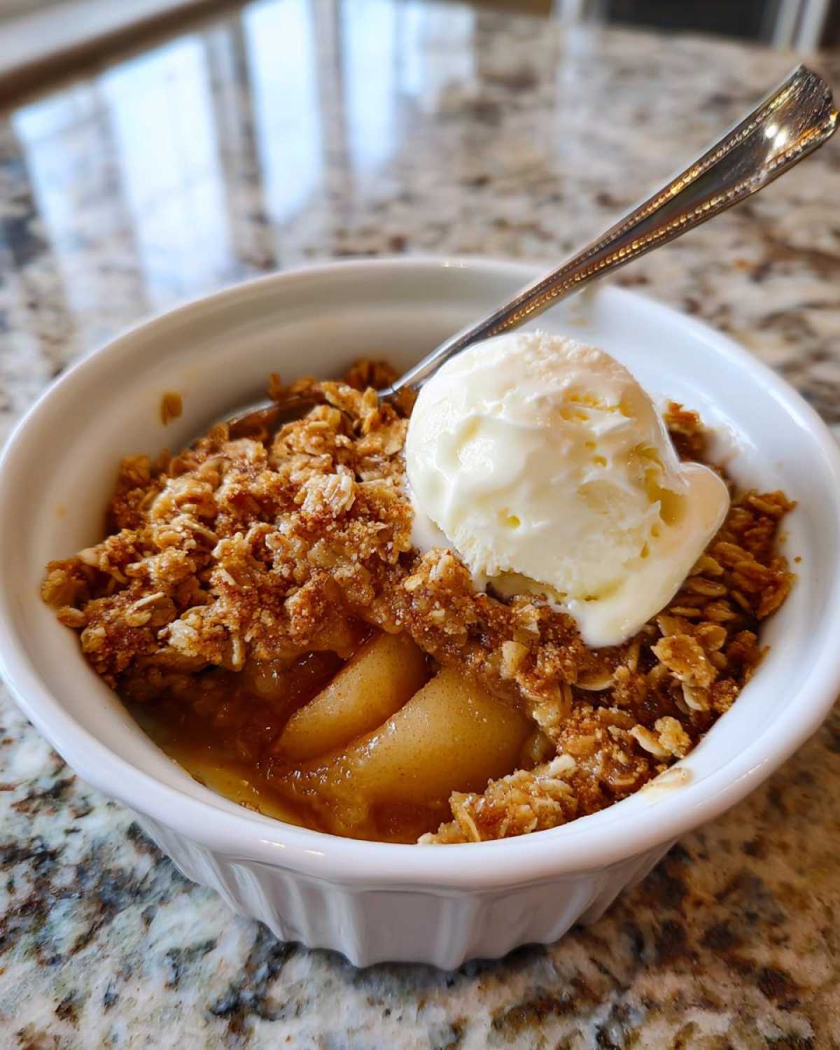 Maple Pear Crisp - detail 3