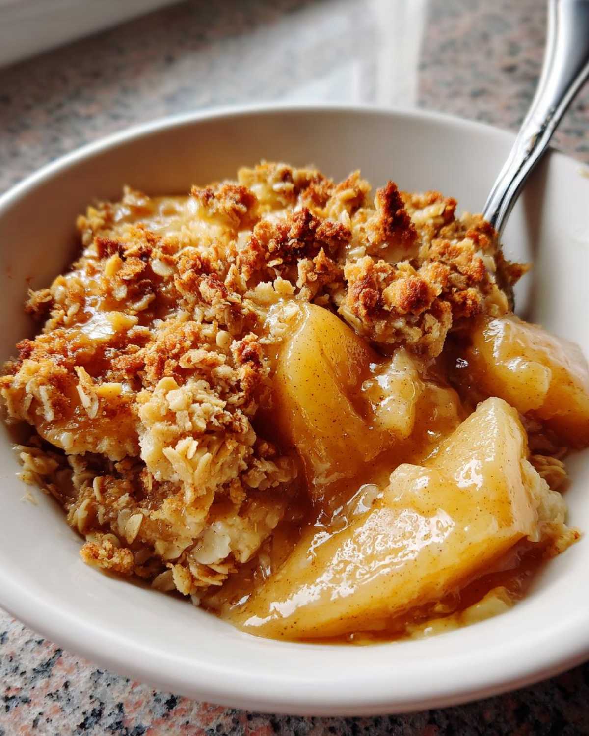 Maple Pear Crisp - detail 4