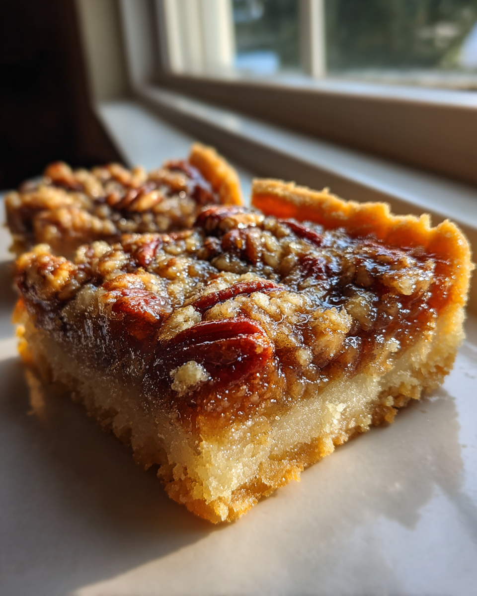 Maple Pecan Pie Bars - detail 1