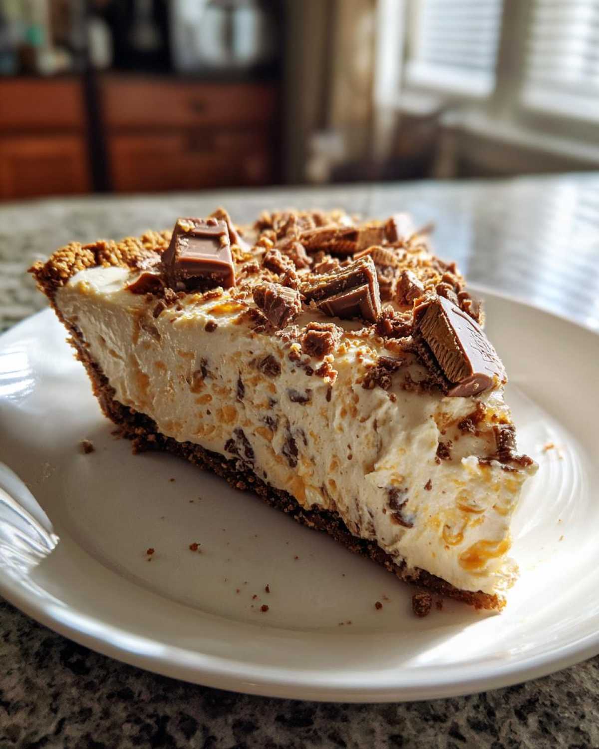 No-Bake Butterfinger Pie - detail 1
