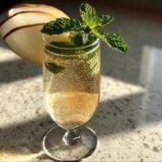 Pear Ginger Fizz Cocktail