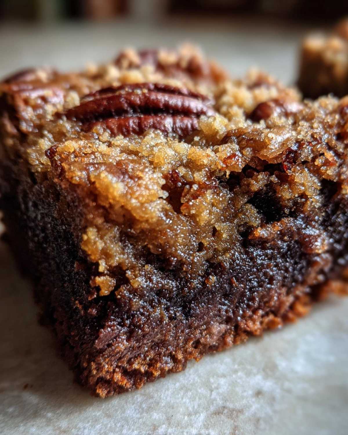 Pecan Pie Brownies - detail 3