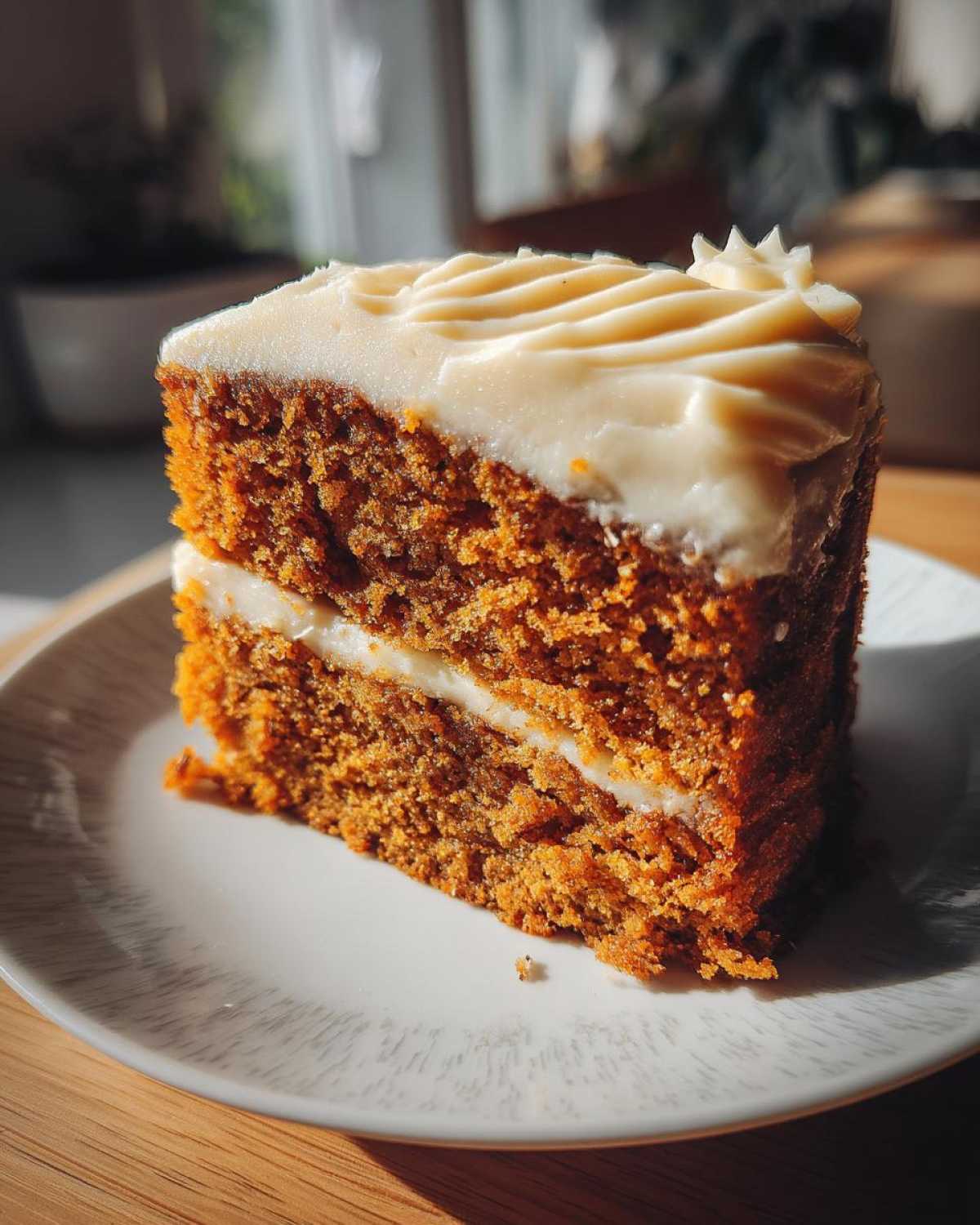 Pumpkin Spice Cake with Cream Cheese Frosting - detail 2