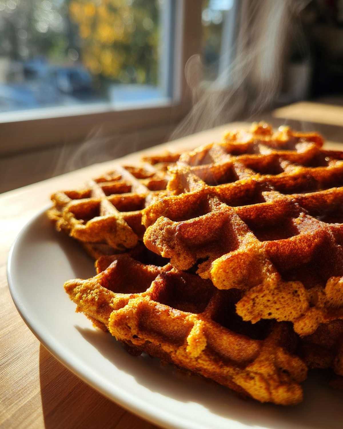 Pumpkin Spice Waffles - detail 4
