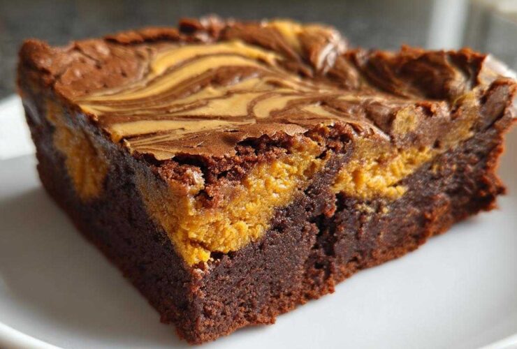 Pumpkin Swirl Brownies
