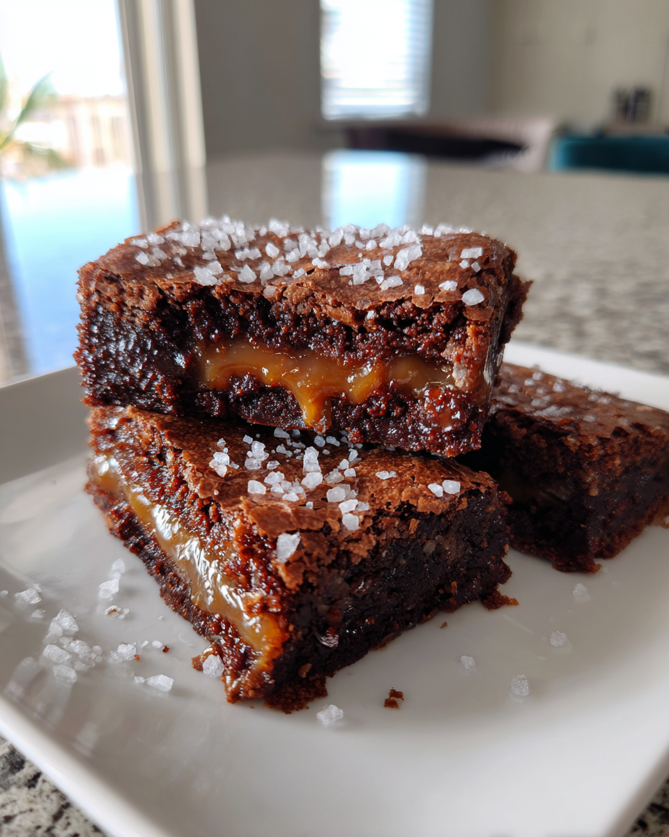 Salted Caramel Brownies - detail 2