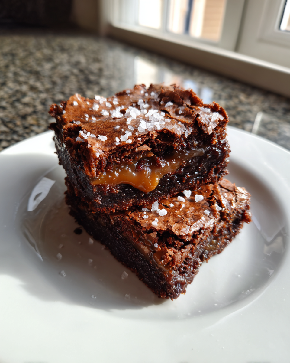 Salted Caramel Brownies - detail 3