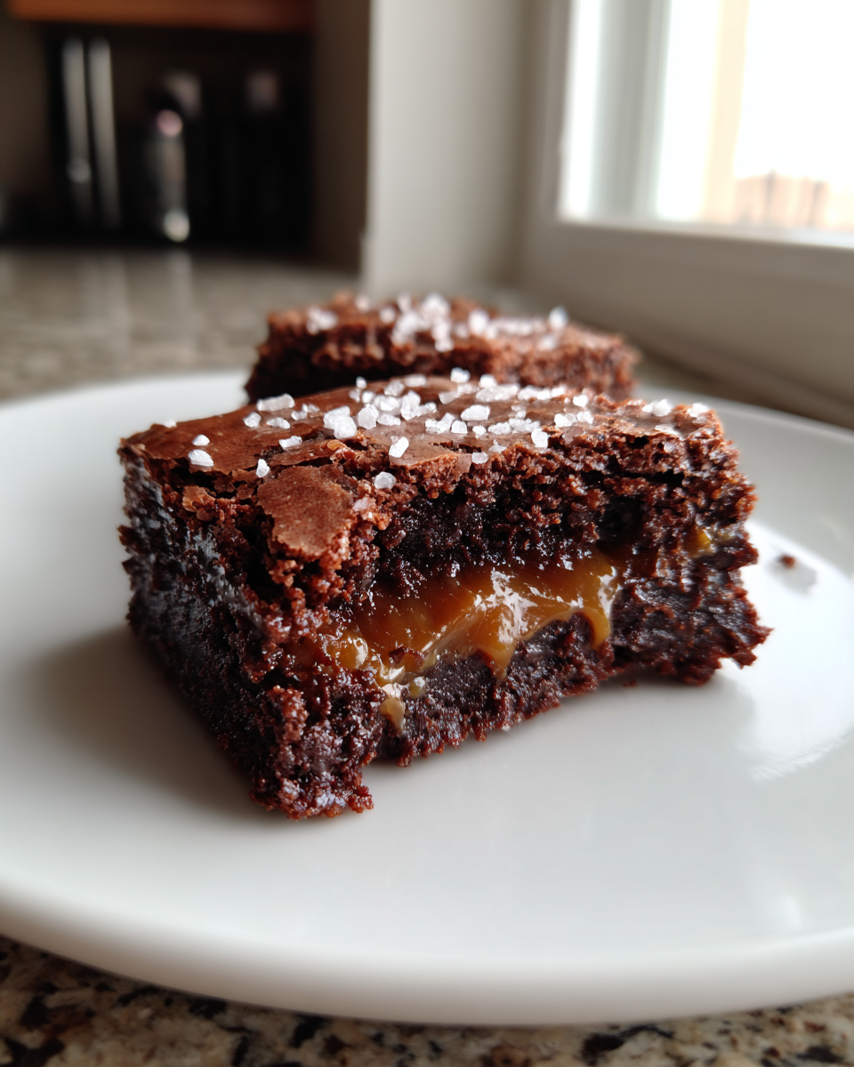 Salted Caramel Brownies - detail 4