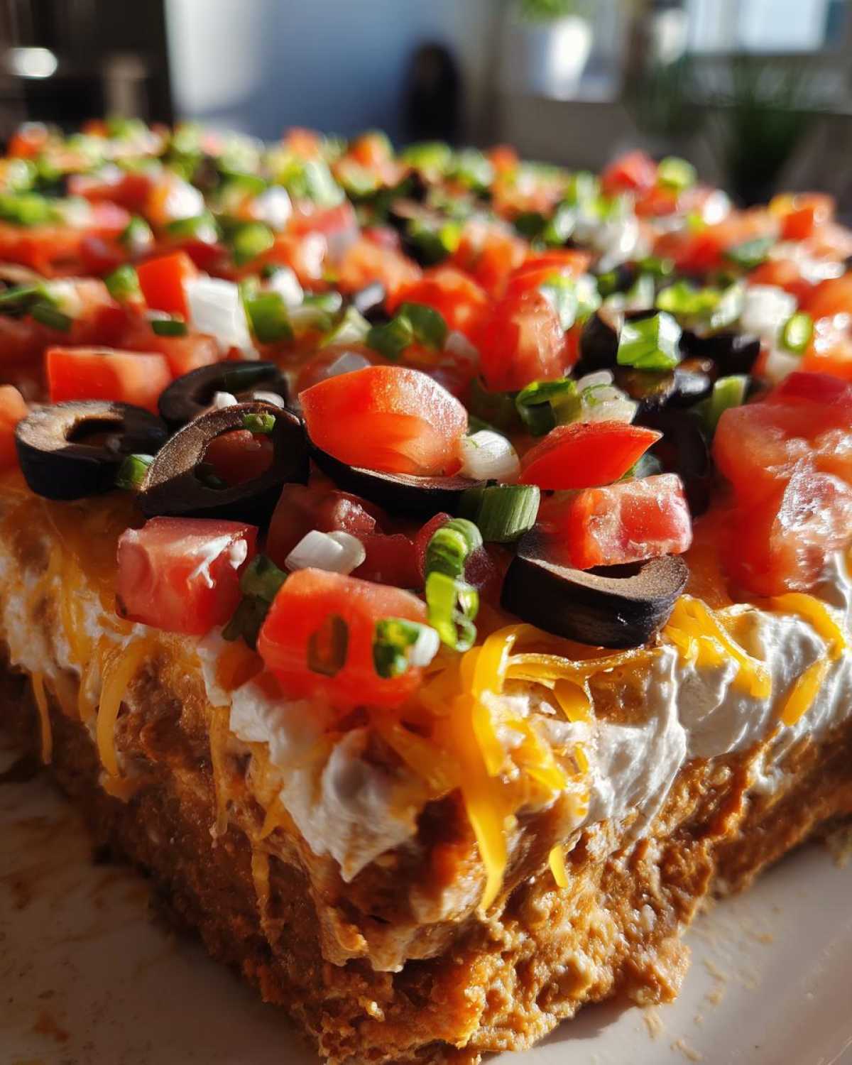 Seven Layer Taco Dip - detail 2