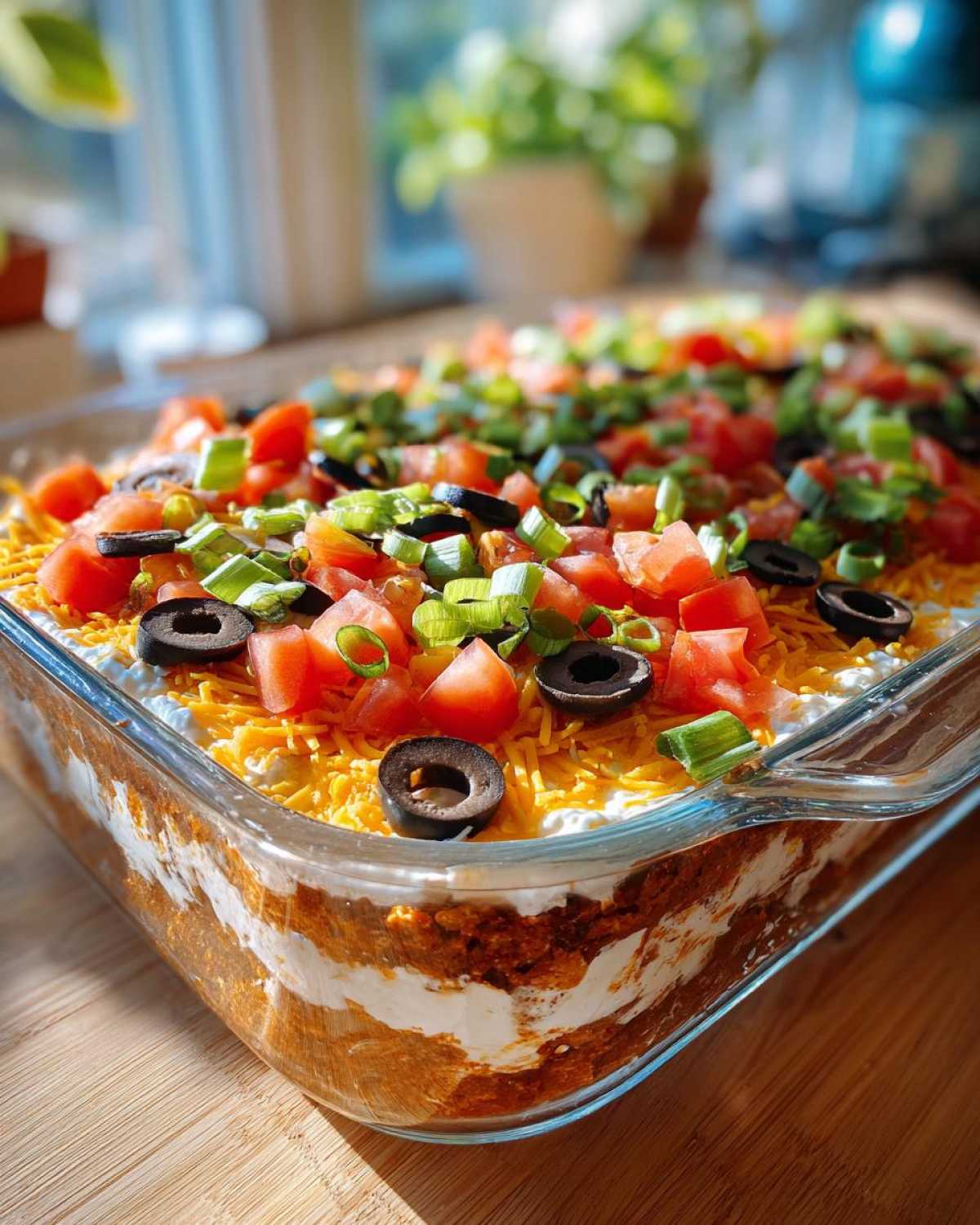 Seven Layer Taco Dip - detail 3
