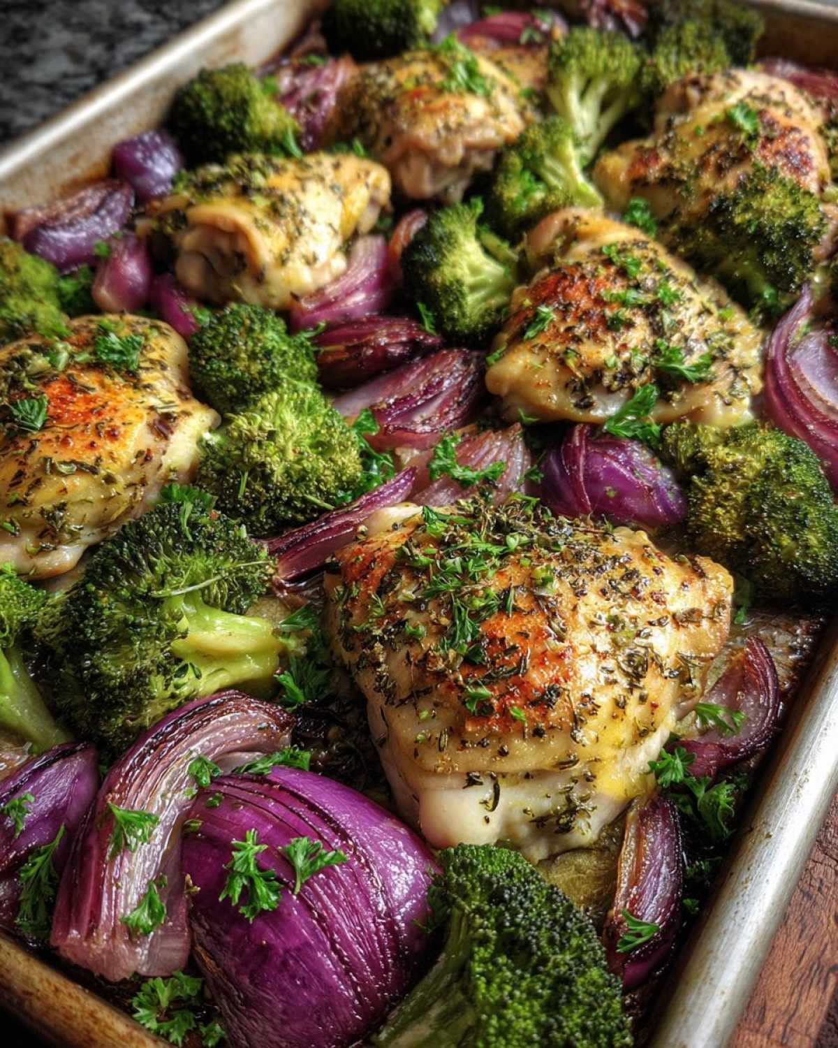 Sheet Pan Garlic Herb Chicken & Veggies - detail 1