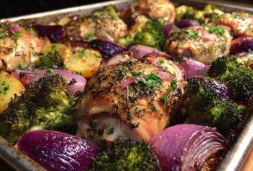 Sheet Pan Garlic Herb Chicken & Veggies