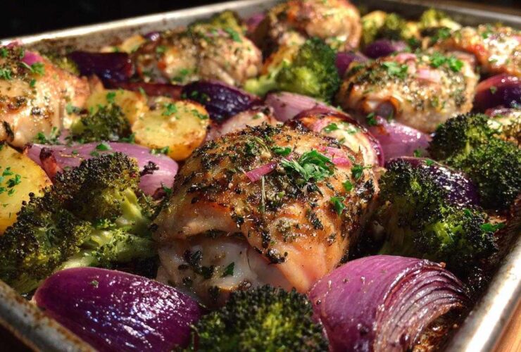 Sheet Pan Garlic Herb Chicken & Veggies