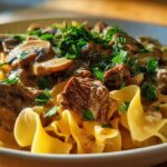 Slow Cooker Beef Stroganoff