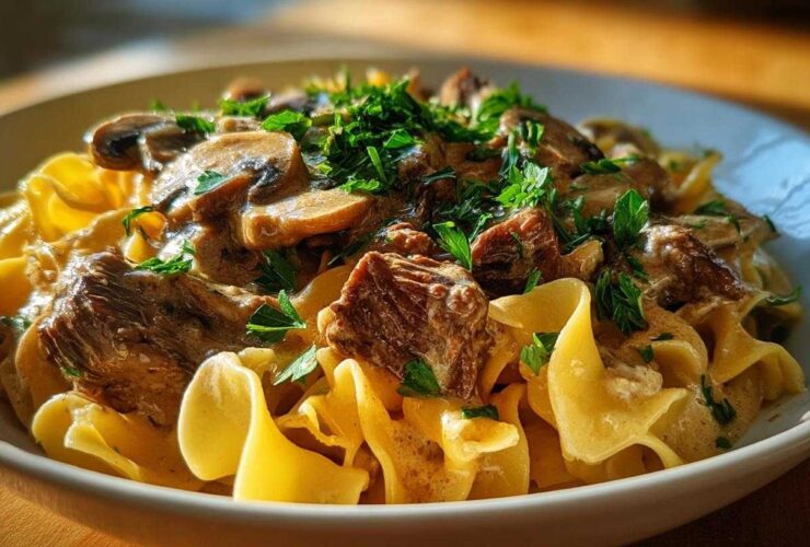Slow Cooker Beef Stroganoff